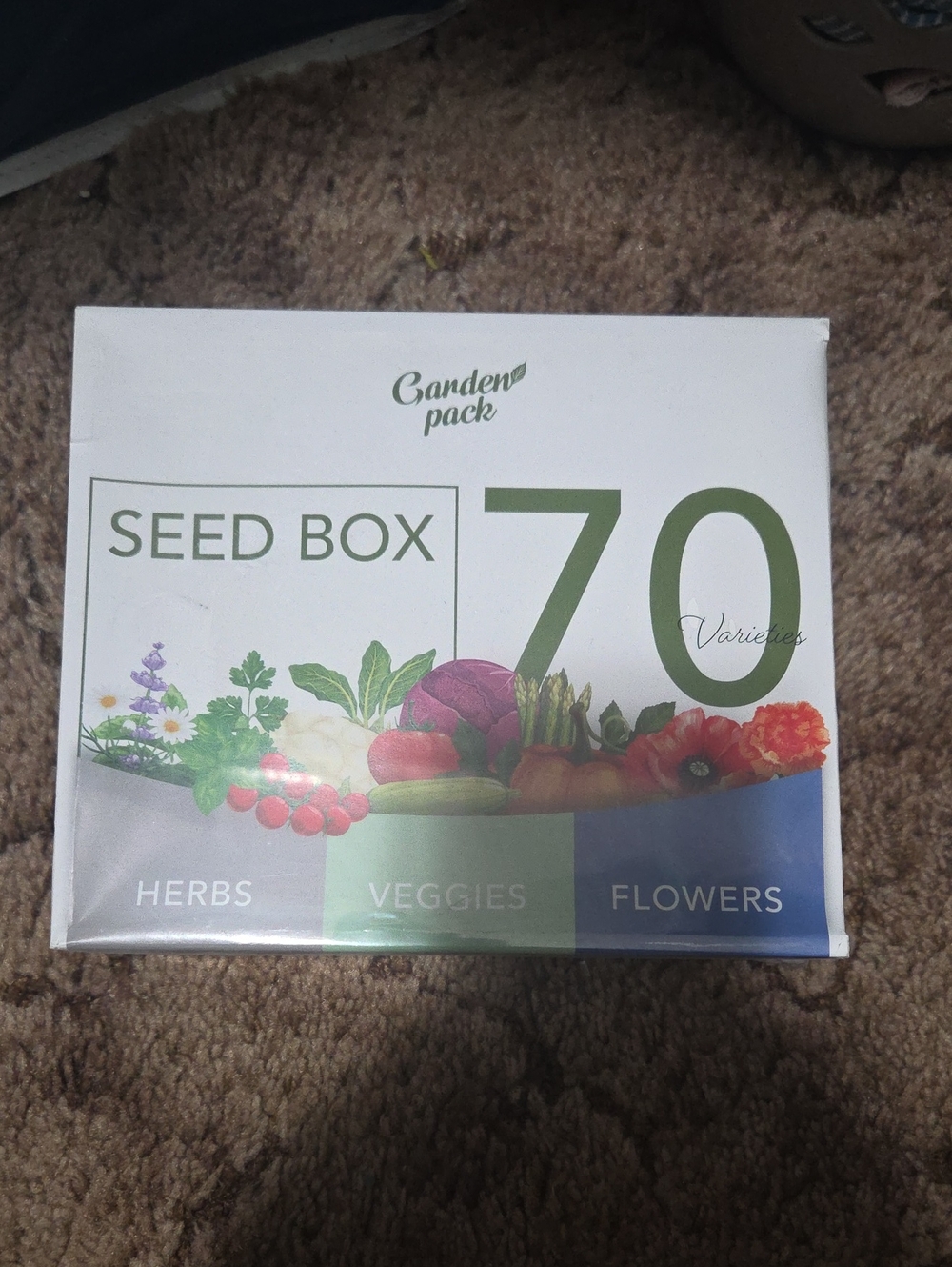 Garden Pack Seed Box 70 Varieties - White Packaging